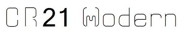 CR21 Modern字体
