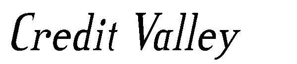 Credit Valley字体