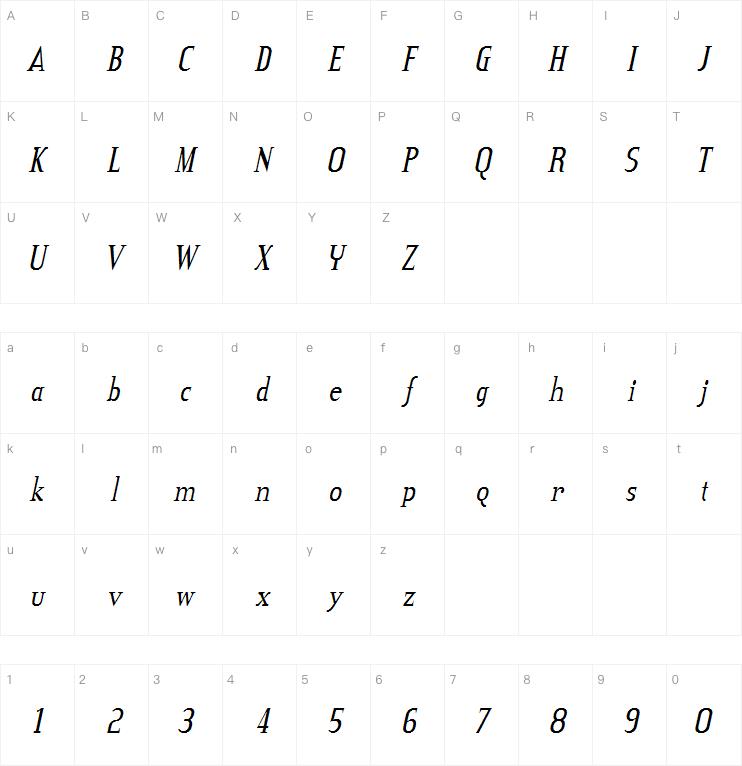 Credit Valley字体
