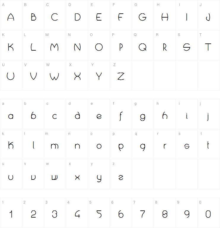 Crop Types字体