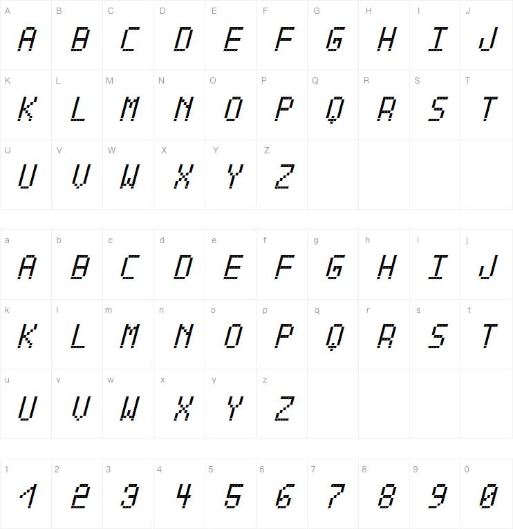 Cross Led Bold TFB字体