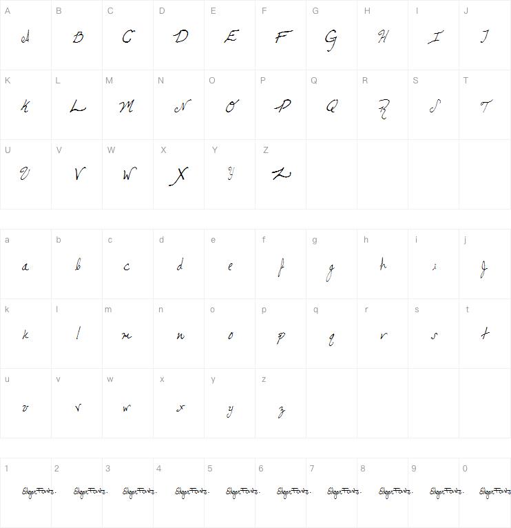 Cursive Edgar字体