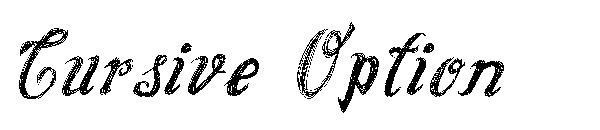 Cursive Option字体