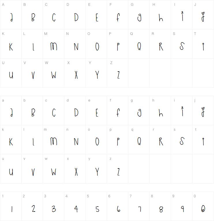 Cute As A Button字体