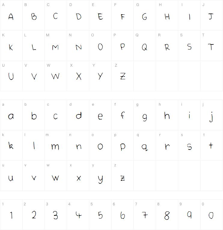 Cute Handwriting字体