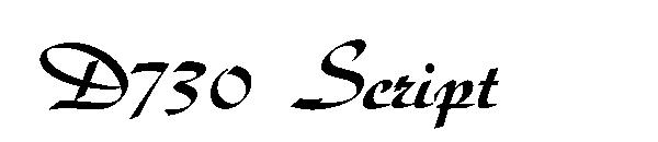 D730 Script字体