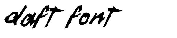 Daft Font