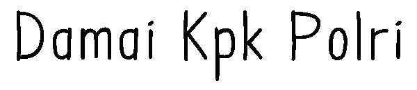Damai Kpk Polri字体