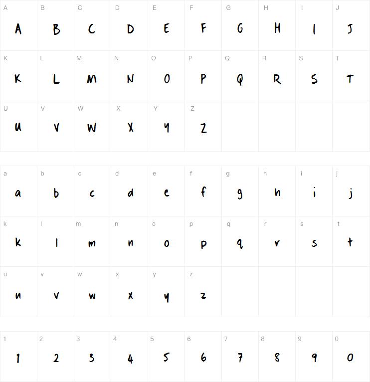 Dans Hand Writing字体