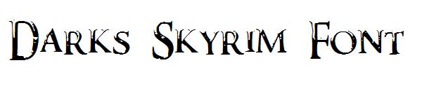 Darks Skyrim Font