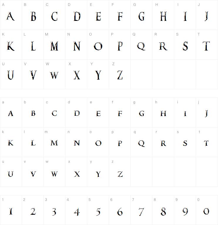 Darks Skyrim Font字体
