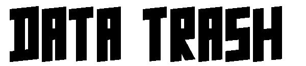 Data Trash字体