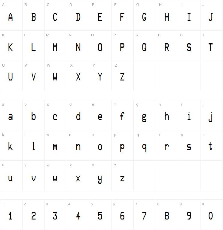 DEC Terminal Modern字体