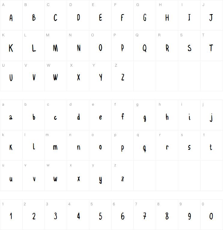 Delgadito字体