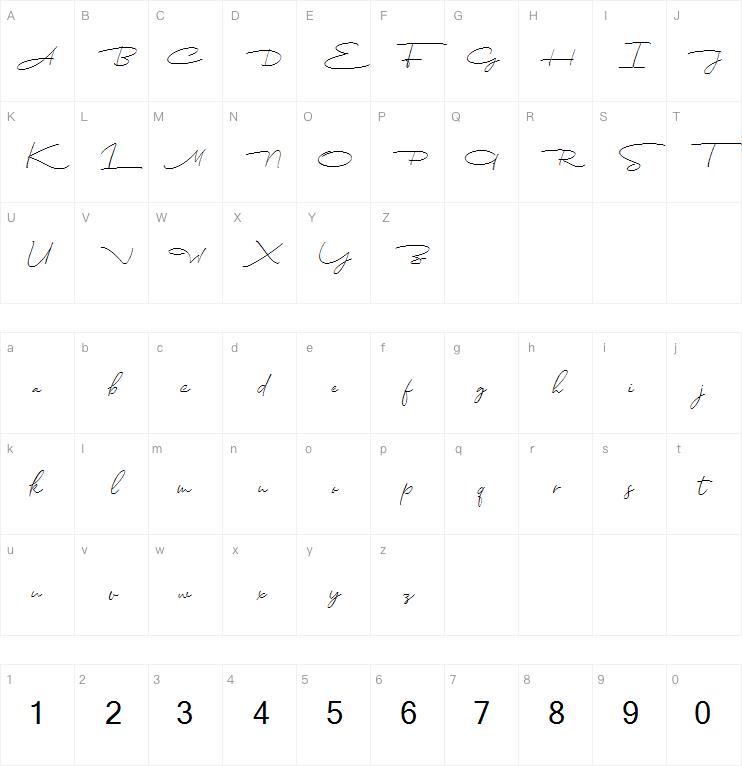 Dhanikans Signature Italic Italic字体