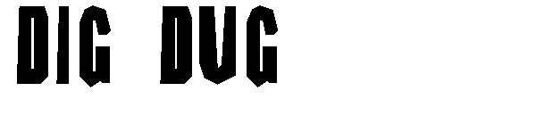 Dig Dug字体