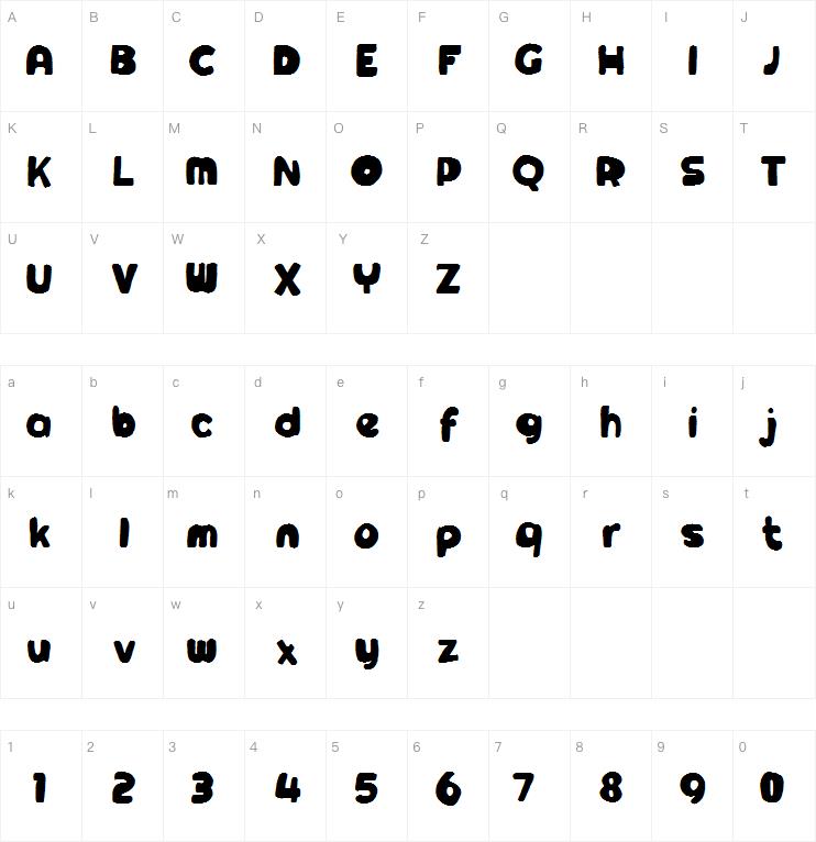 DinoTypeDonutClean字体