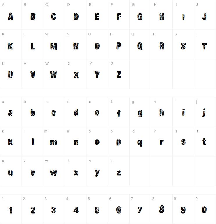 DinoTypeDots字体