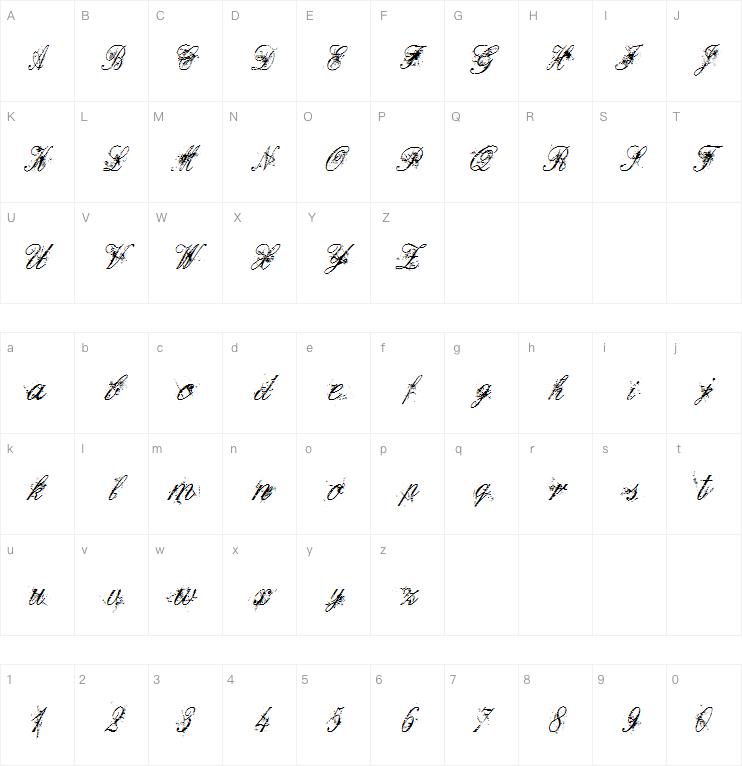 Dirty English字体