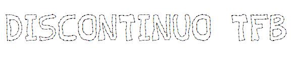 Discontinuo TFB字体
