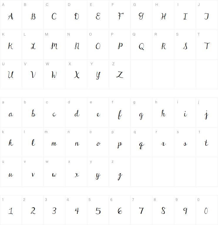 DJB Dear St. Nick字体