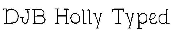 DJB Holly Typed字体