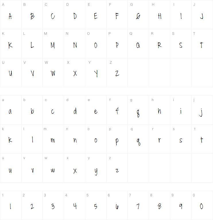 DJB Miss Molly Brown字体