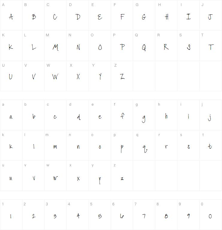 DJB The Font that is Liz字体