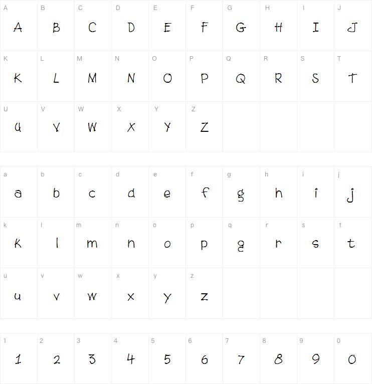 DJB Tweenybopper字体