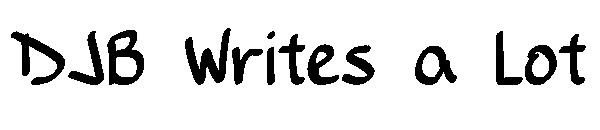 DJB Writes a Lot字体
