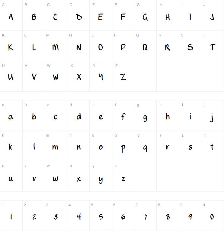 DJB Writes a Lot字体