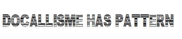 Docallisme Has Pattern字体
