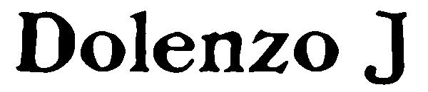 Dolenzo J字体