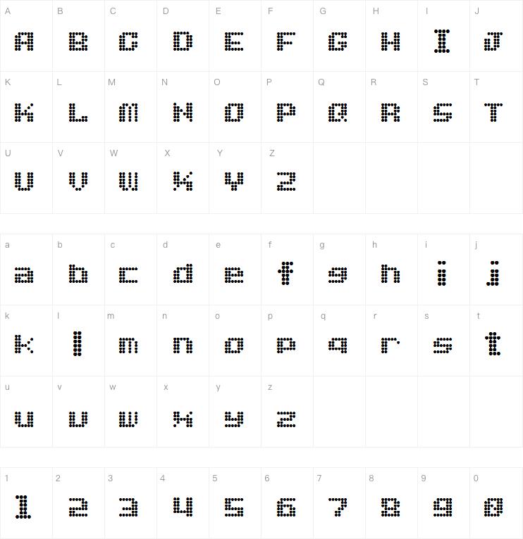 Dot Font字体