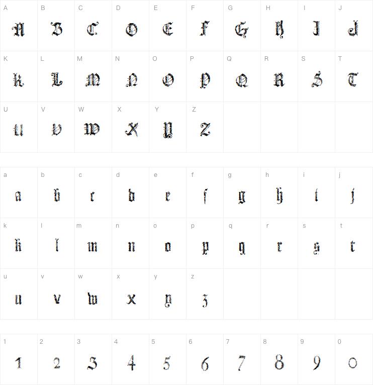 Dots Land Gotika字体