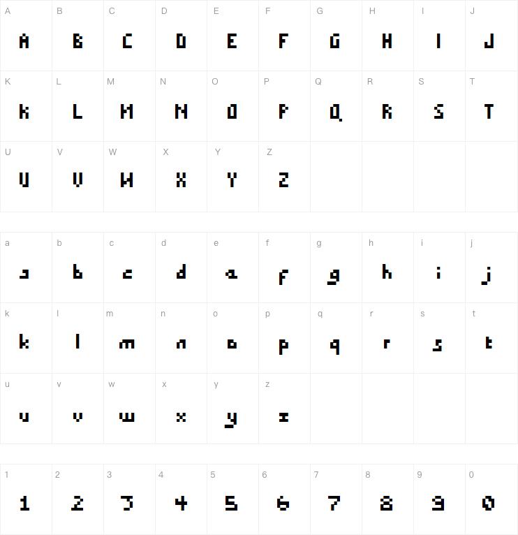 Draconian Pixels Minimal字体