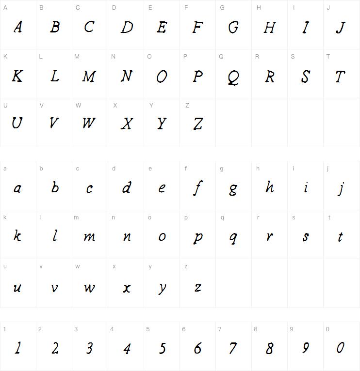 Drew Handwriting字体