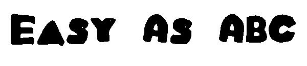 Easy As ABC字体