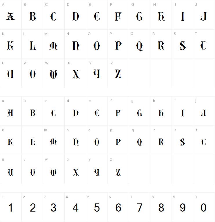 Easy Lombardic Two字体
