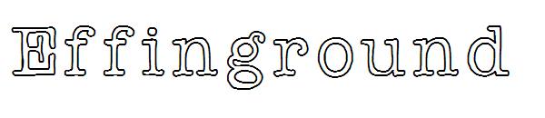 Effinground字体