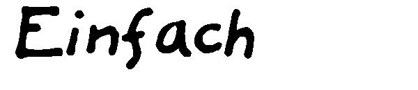 Einfach字体