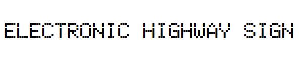 Electronic Highway Sign