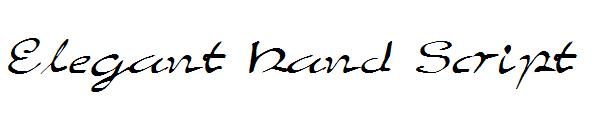 Elegant Hand Script