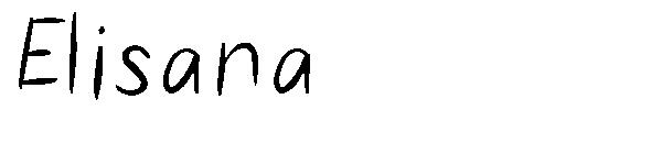 Elisana字体