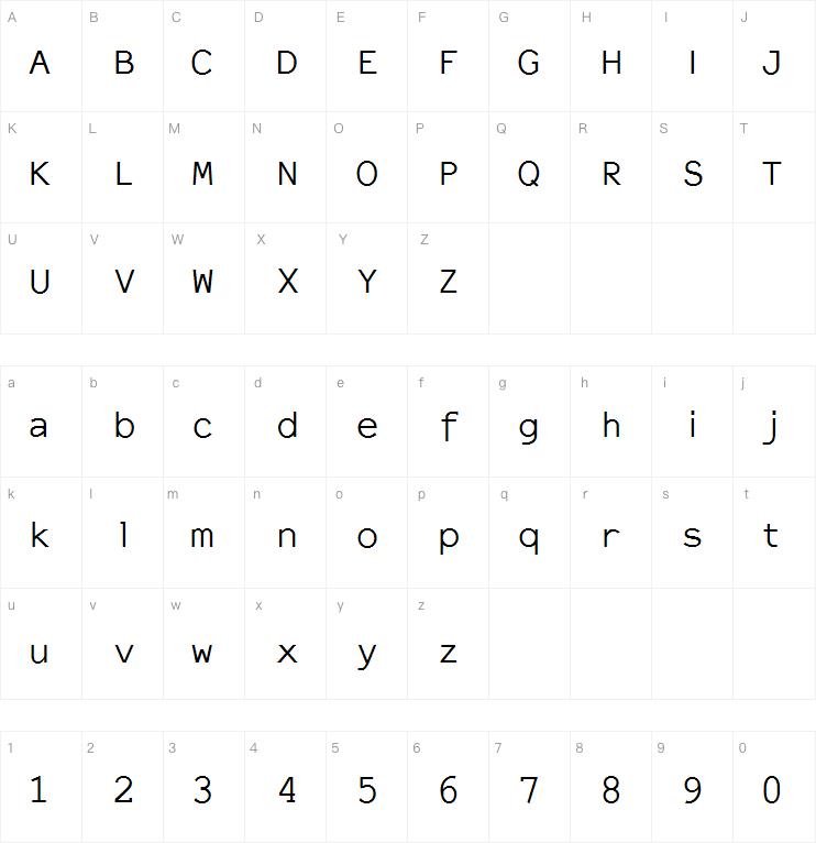 ElroNet Monospace字体