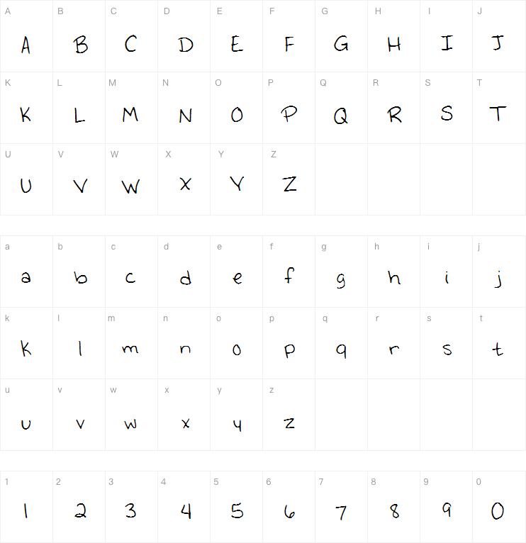 Emmys Handwriting字体