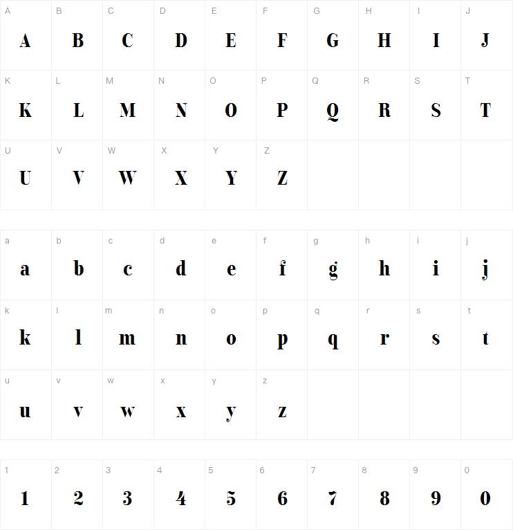 Encorpada Classic Condensed Bold字体