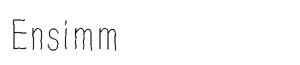 Ensimm字体