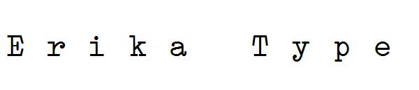 Erika Type字体