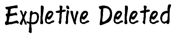 Expletive Deleted字体